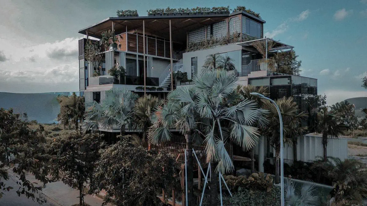 Above Ground Urban Jungle Pool at Hideout Wellness