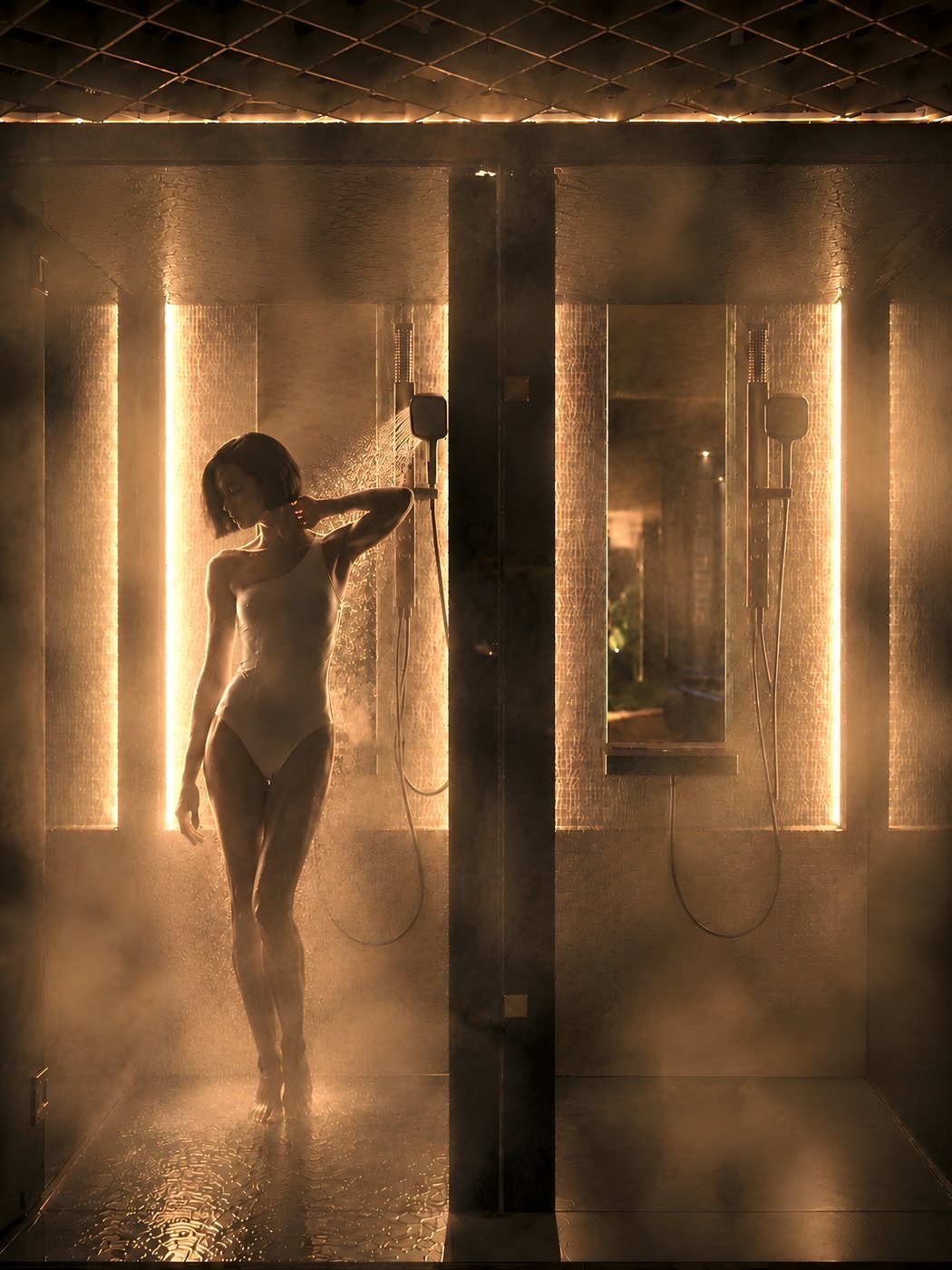 The Private Steam Shower at Hideout Wellness, Da Nang
